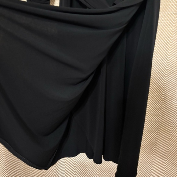 Small New York & Company Black Wrap Dress, Half Sleeves - Picture 7 of 8